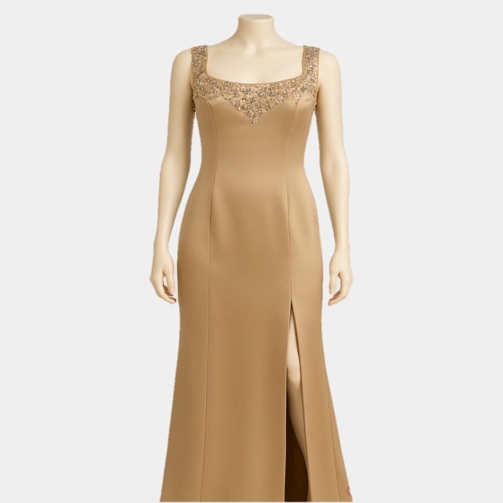 Mori Lee Faux Jewel Embellished Sleeveless Evening Gown Size 11/12